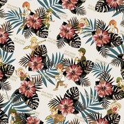 「マカロニほうれん荘」ボタニカル柄アロハシャツ