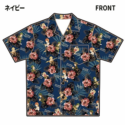 「マカロニほうれん荘」ボタニカル柄アロハシャツ