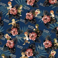 「マカロニほうれん荘」ボタニカル柄アロハシャツ