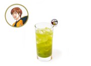 渋沢克朗をイメージした「渋沢茶房の緑茶ハイ」。