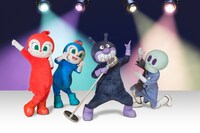 「それいけ！アンパンマン ありがとう！みんなのキラキラパーティー」イメージ画像。歌うばいきんまん。