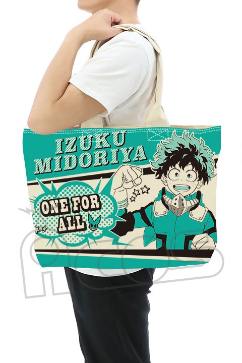 「でかトート」緑谷出久モデルの使用例。