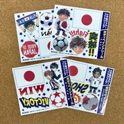 「小学館サッカーコミックフェア」でもらえるボディペイントシール。
