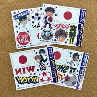「小学館サッカーコミックフェア」でもらえるボディペイントシール。