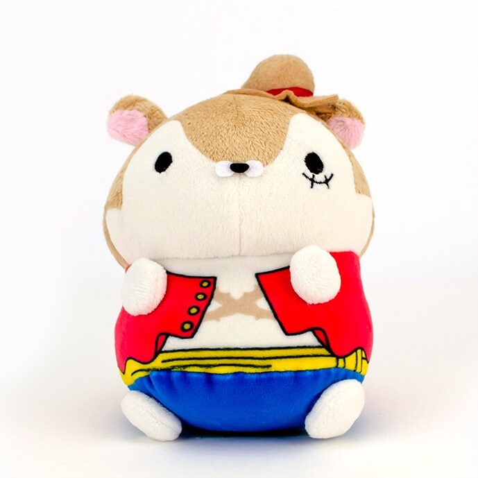 ワンピース　ルフィ　ぬいぐるみ　ハムスター風 ワンピースルフィぬいぐるみハムスター風
