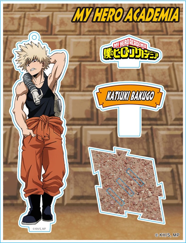 「僕のヒーローアカデミア 描き下ろしアクリルスタンドキーホルダー」（爆豪勝己）
