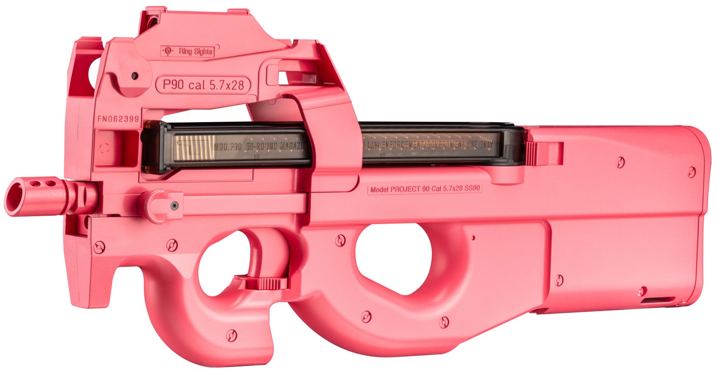 C賞：「特別エアガンP90（ピンクのピーちゃんver.）」