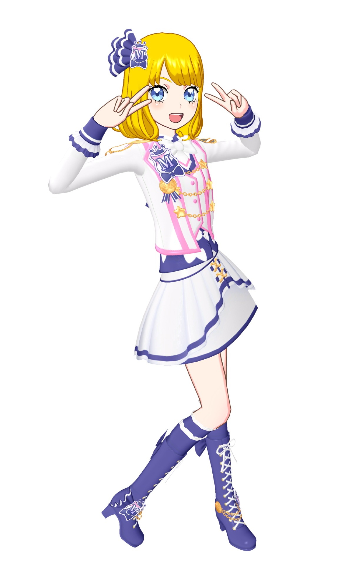 「キラッとプリ☆チャン」アーケードゲームで使えるみおんコーデのイメージ。