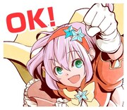 「俺とヒーローと魔法少女」のLINEスタンプ。