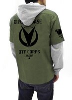 「岐阜基地 OTF部隊 ワークシャツ」の着用例。