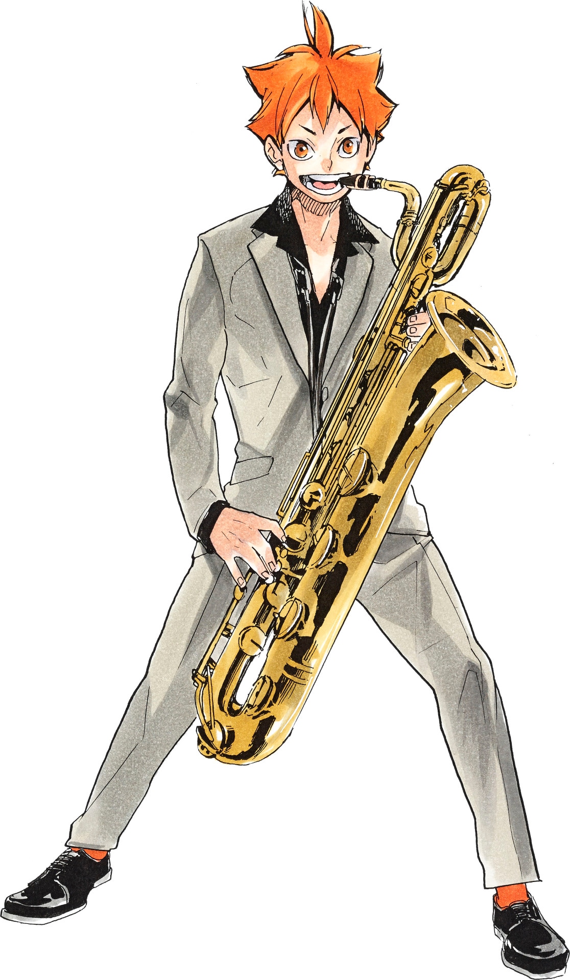 「ハイキュー!!」の描き下ろしイラスト。(c)古舘春一／集英社