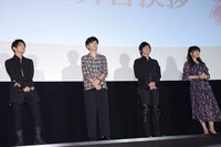 左から津田健次郎、櫻井孝宏、遊佐浩二、井上喜久子。