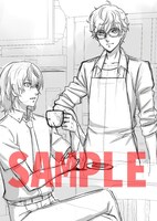 アニメイトおよびアニメイトオンラインショップにて、1～6巻の連動購入特典として用意される「描き下ろし B2 タペストリー（雨宮蓮・明智吾郎）」。