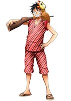 ルフィの描き下ろしイラスト。