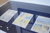 「舟を編む」の展示コーナー。