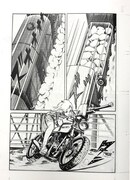 「ワイルド7 1973-74 地獄の神話 ［生原稿ver.］」下巻より、新たに発掘された1ページの前後となるシーン。