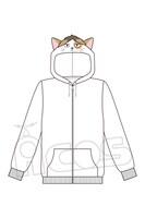 「研磨ネコパーカー」