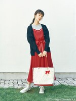 流星隊モデルのカーディガン着用例。