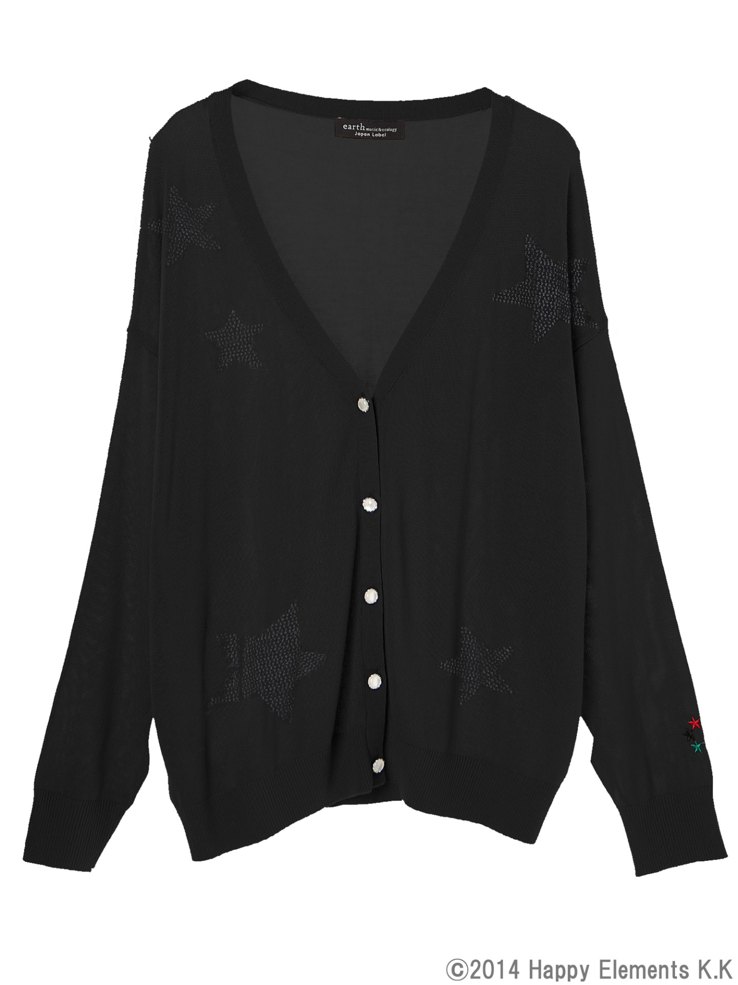 流星隊モデルのカーディガン。