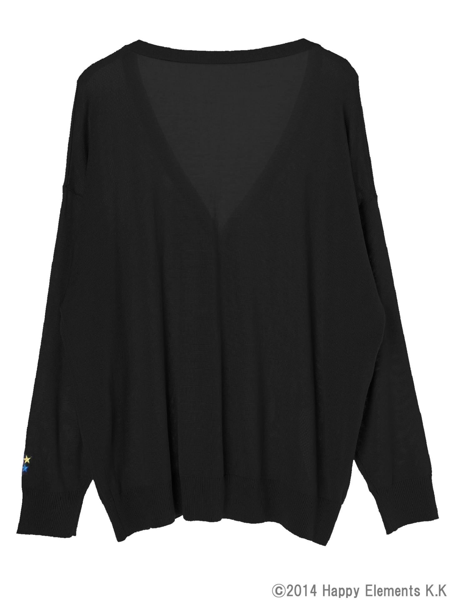 流星隊モデルのカーディガン。