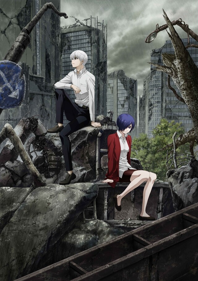 テレビアニメ「東京喰種トーキョーグール:re」第2期のティザービジュアル。(c)石田スイ/集英社・東京喰種:re製作委員会