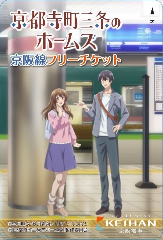 京阪線フリーチケットのイメージ。