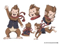 夢吉のキャラクター設定画。