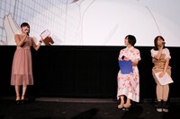 劇場公開OVA「あさがおと加瀬さん。」の大ヒット御礼舞台挨拶の様子。