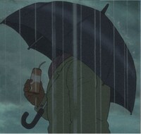 「透明人間」より、盲目の男。