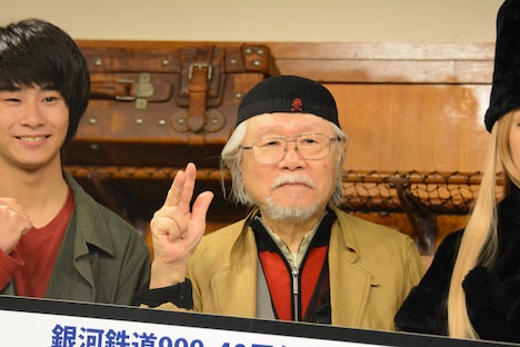 「銀河鉄道999 40周年記念生ドラマ『銀河鉄道 999 Galaxy Live Drama』」放送直前会見の様子。