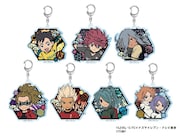 先行販売商品の「切り絵シリーズ アクリルキーホルダー」全7種。