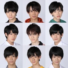 上段左から高橋優斗、井上瑞稀、道枝駿佑。中段左から佐藤龍我、岩崎大昇、長尾謙杜。下段左から織山尚大、西村拓哉、嶋崎斗亜。