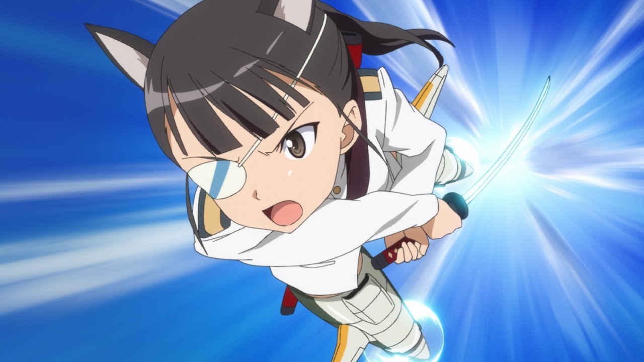 アニメ「ストライクウィッチーズ」より、坂本美緒。