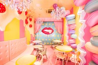 KAWAII MONSTER CAFE HARAJUKUの店内。