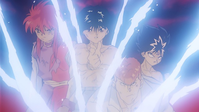 「幽☆遊☆白書 25th Anniversary Blu-ray BOX 霊界探偵編」に収録される劇場アニメ「幽☆遊☆白書 冥界死闘篇 炎の絆」より。