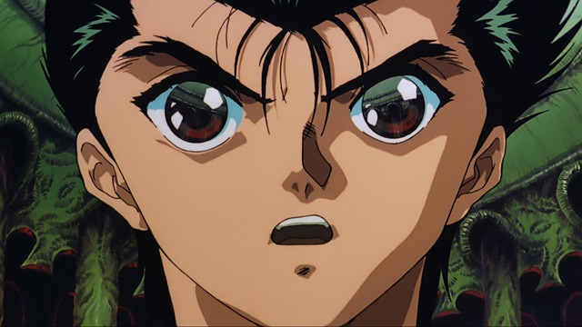 「幽☆遊☆白書 25th Anniversary Blu-ray BOX 霊界探偵編」に収録される劇場アニメ「幽☆遊☆白書 冥界死闘篇 炎の絆」より。