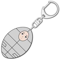 「『ヒナまつり』『転送装置』立体ラバーキーホルダー ヒナ」のデザイン。