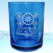 箱根学園をモチーフにした江戸硝子のグラス。