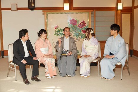 表敬訪問の様子。