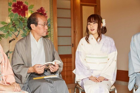 表敬訪問の様子。