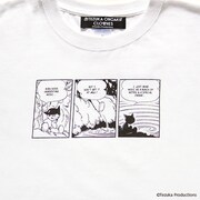 「鉄腕アトム」をモチーフにしたTシャツ。