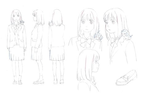 オープニングに登場するキャラクターのラフ。(c)NTV