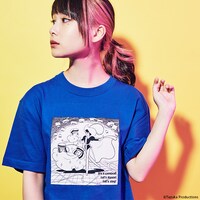 「リボンの騎士」をモチーフにしたTシャツの着用例。モデルは増井みお（PASSPO☆）。