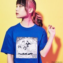 「リボンの騎士」をモチーフにしたTシャツの着用例。モデルは増井みお（PASSPO☆）。