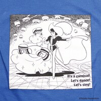 「リボンの騎士」をモチーフにしたTシャツ。