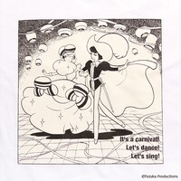 「リボンの騎士」をモチーフにしたTシャツ。