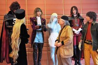 「銀河鉄道999 40周年記念作品 舞台『銀河鉄道999』～GALAXY OPERA～」囲み取材の様子。