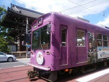 「銀魂」仕様の電車。(c)空知英秋／集英社・テレビ東京・電通・BNP・アニプレックス