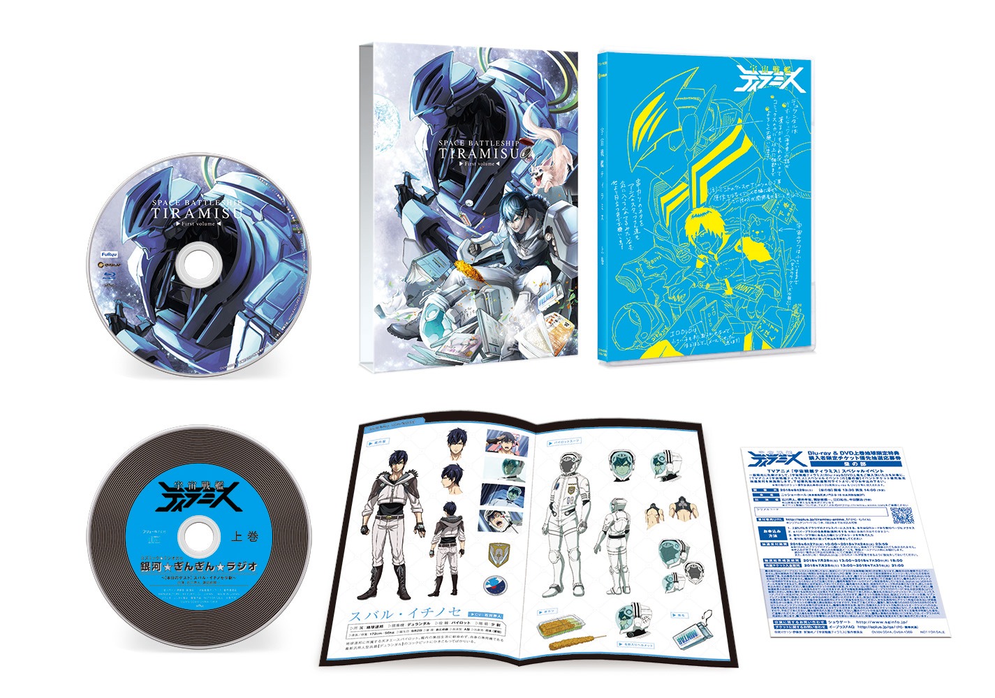 「宇宙戦艦ティラミス」Blu-ray・DVD上巻の展開図。