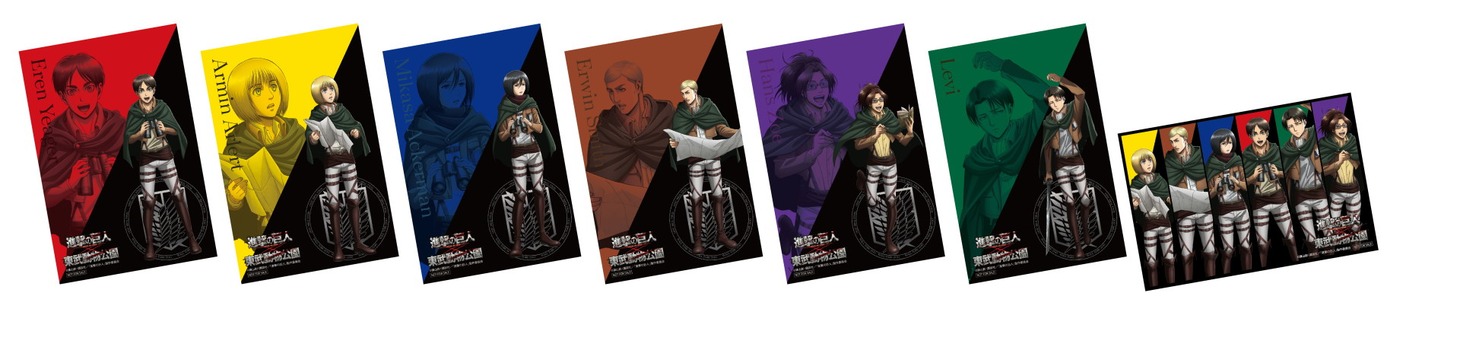 イベントプラザ前のキッチンカーで対象メニューを注文した人に配布されるオリジナルポストカード（全7種）。